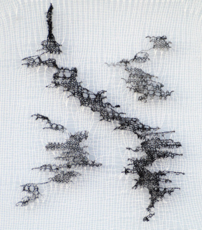 islands, 2014, knit cotton and wool